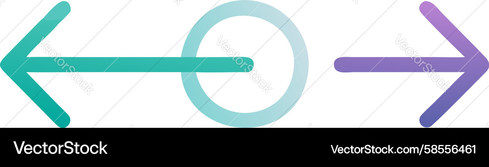 Subtle Return Arrow Icon Vector Image