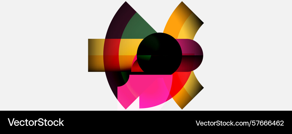 Abstract colorful design features overlapping Abstract colorful design features overlapping Vector Image