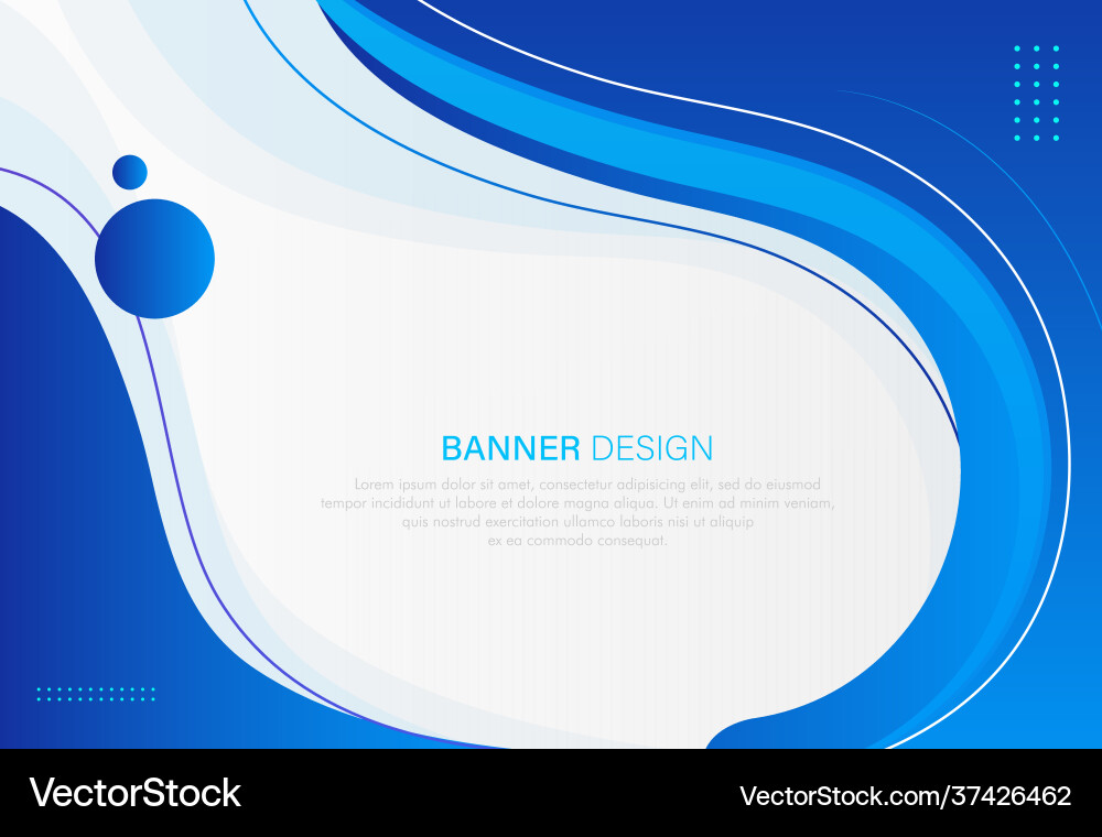 Blue line curve background with white space Blue line curve background with white space vector image