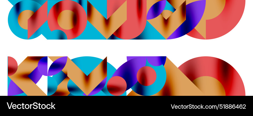 Circle pattern round elements with lines Vector Image