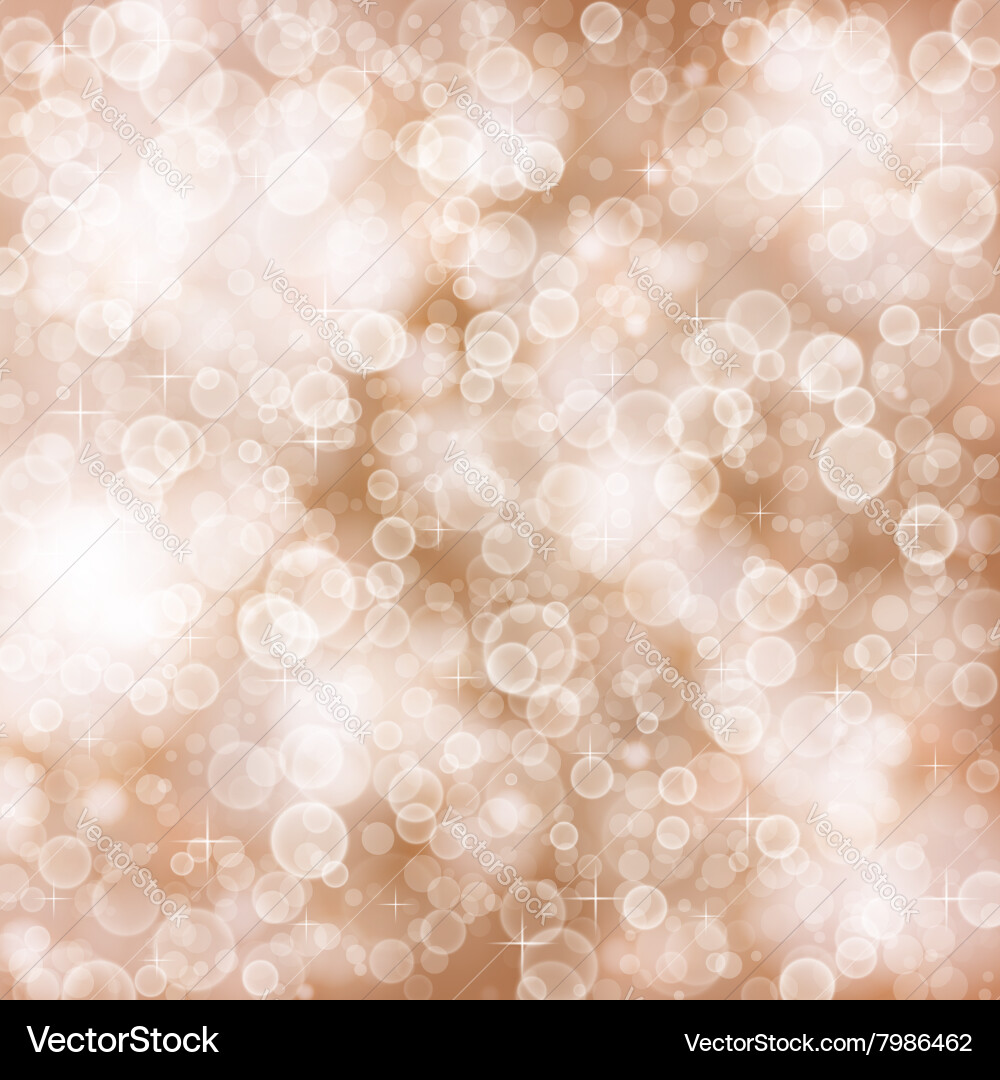 Elegant defocused background with bokeh and stars vector image