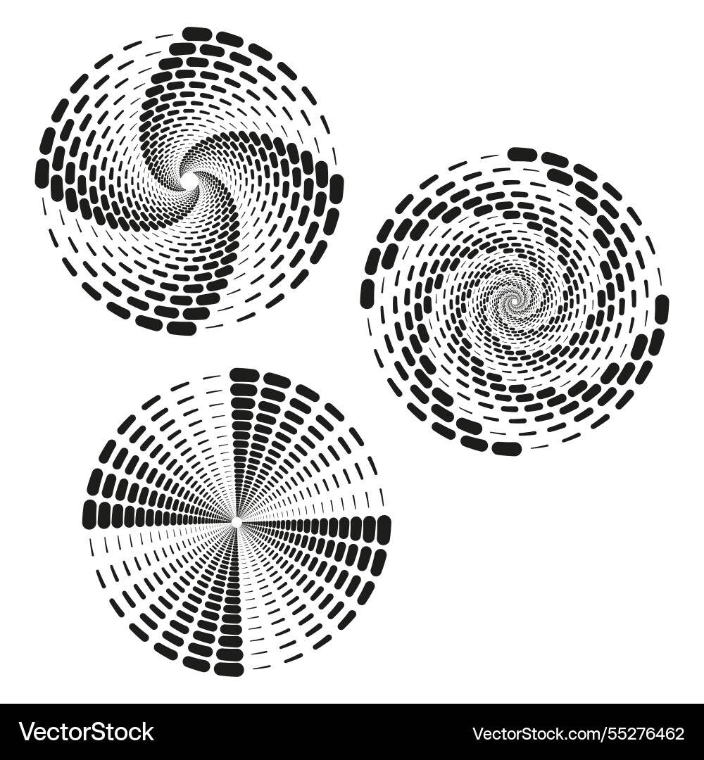 Mesmerizing spiral circles dynamic dotted pattern Mesmerizing spiral circles dynamic dotted pattern vector image