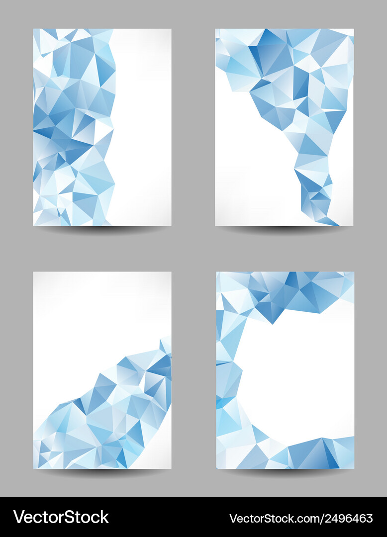 Backgrounds with abstract triangles Vector Image