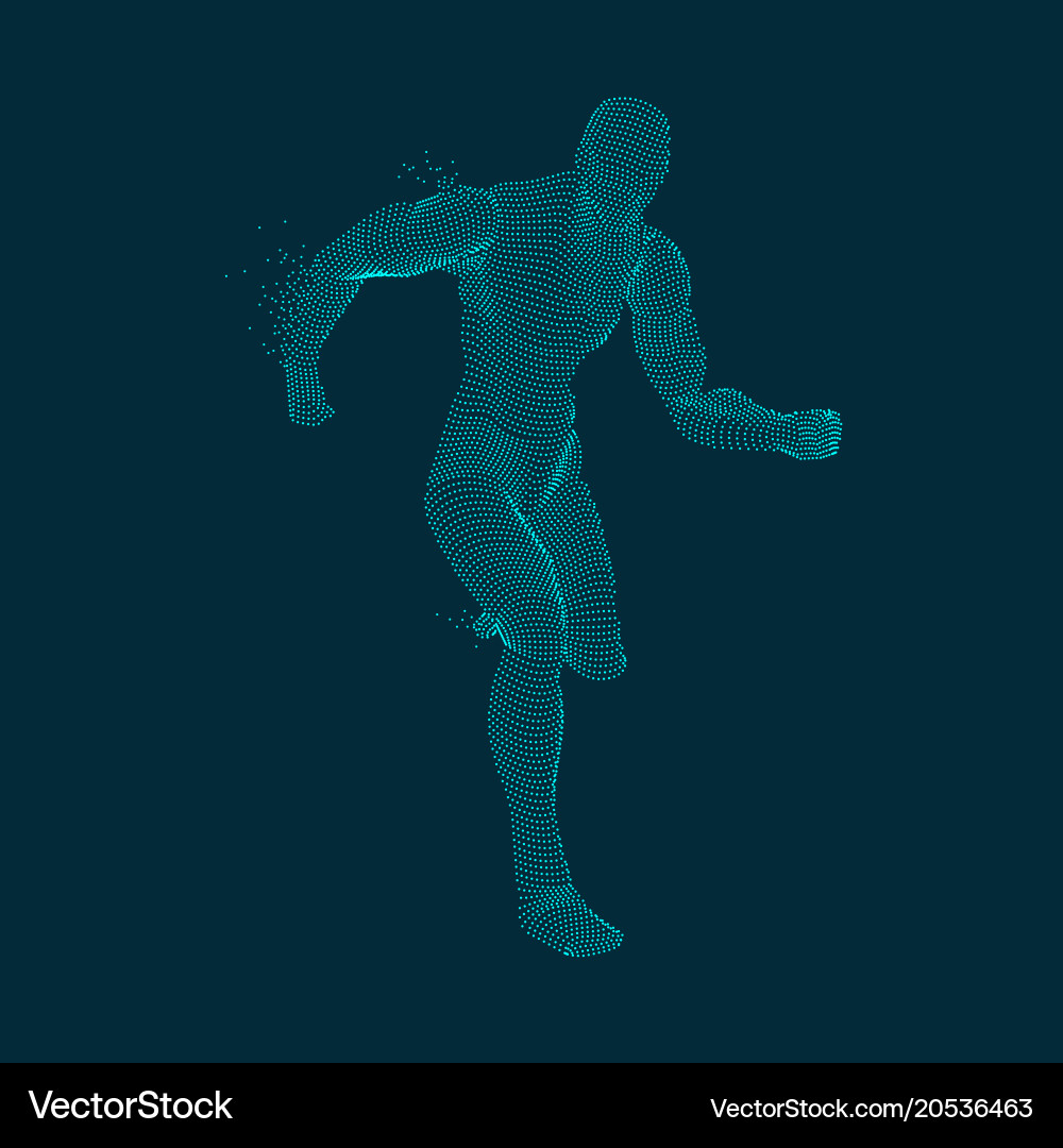 Dotted run Royalty Free Vector Image - VectorStock