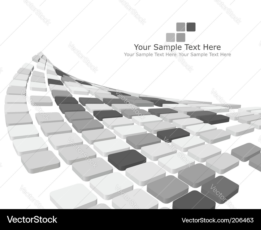 Modern 3D Checkered Background Vector Image