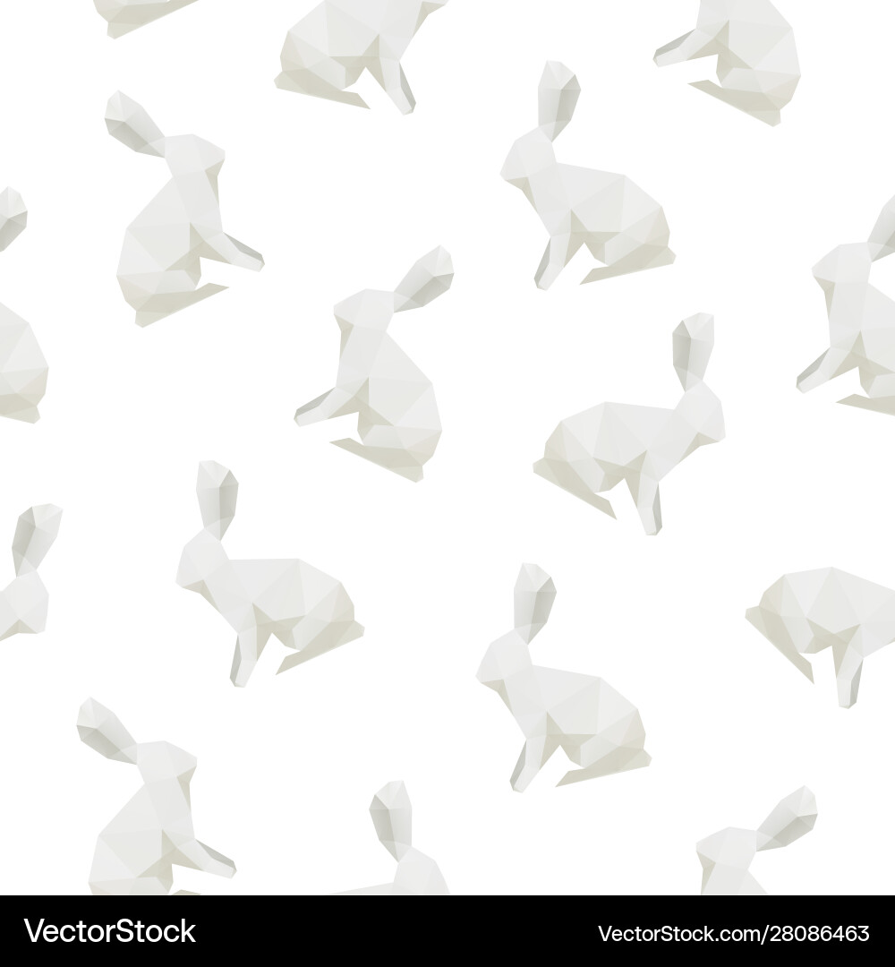 Rabbit triangle shape seamless pattern backgrounds Rabbit triangle shape seamless pattern backgrounds vector image