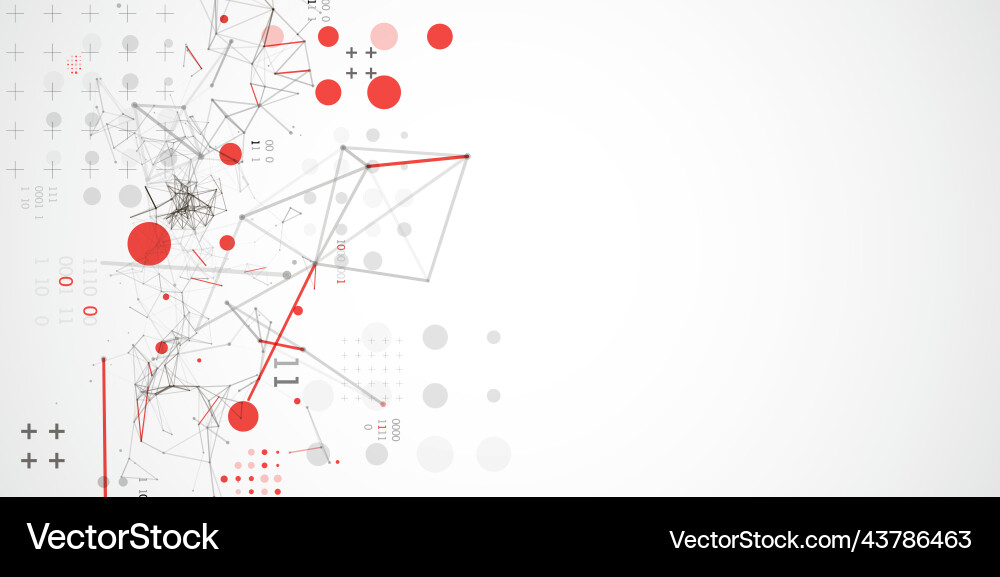 Technology background with plexus effect big data Technology background with plexus effect big data vector image