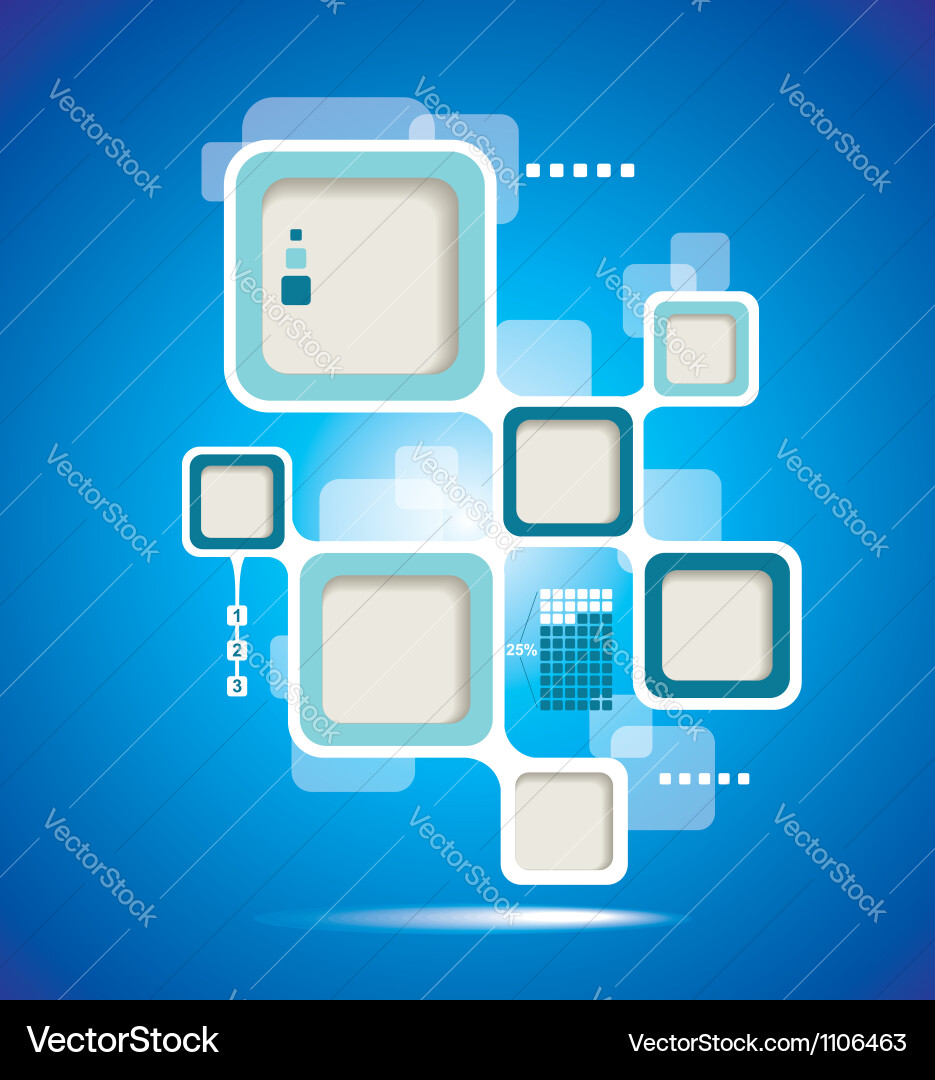Website template design frame vector image