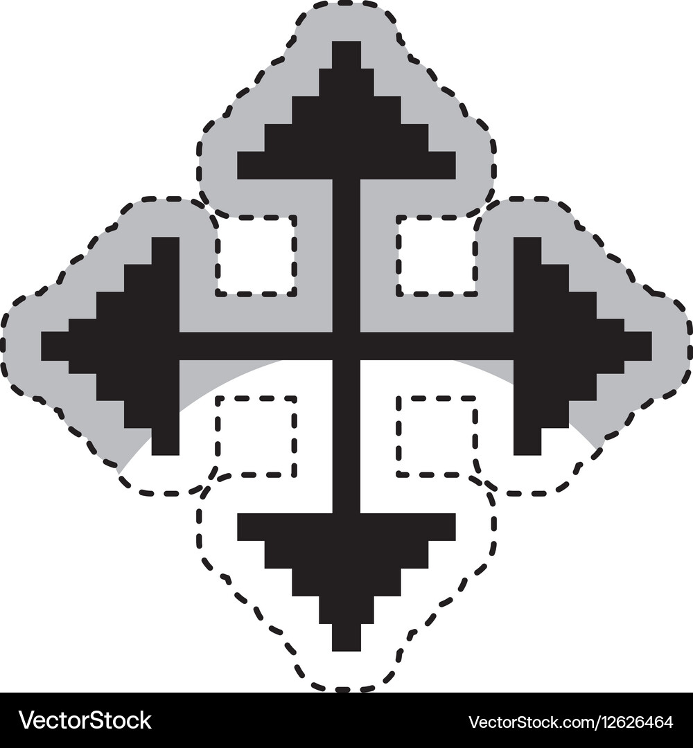 Arrow pointer isolated icon Vector Image
