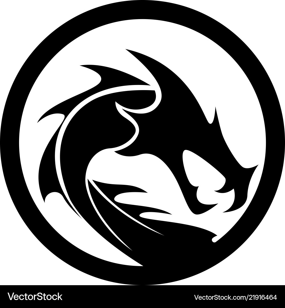 Dragon Logo Template Vector Image