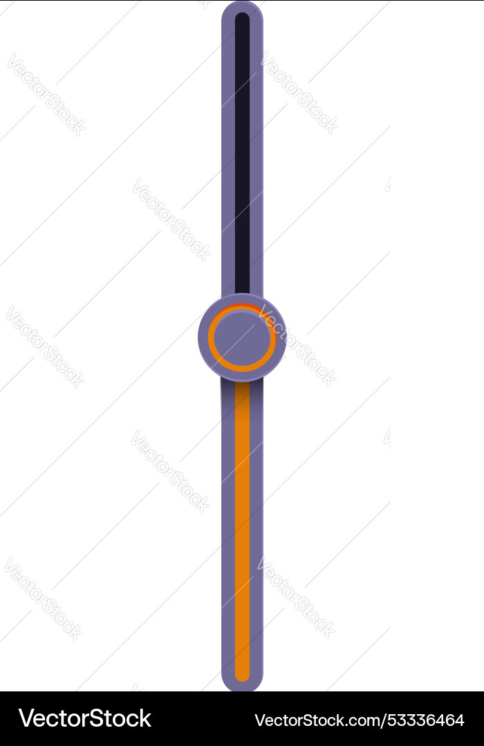 Vertical colorful slider controlling sound level Vertical colorful slider controlling sound level vector image