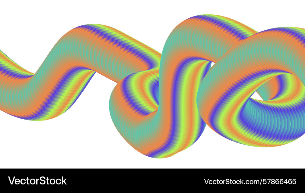 3d blend flowing gradient multicolor background Vector Image