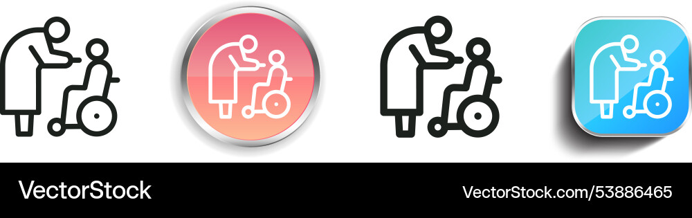 Feeding icon thin linear regular and button style Feeding icon thin linear regular and button style Vector Image
