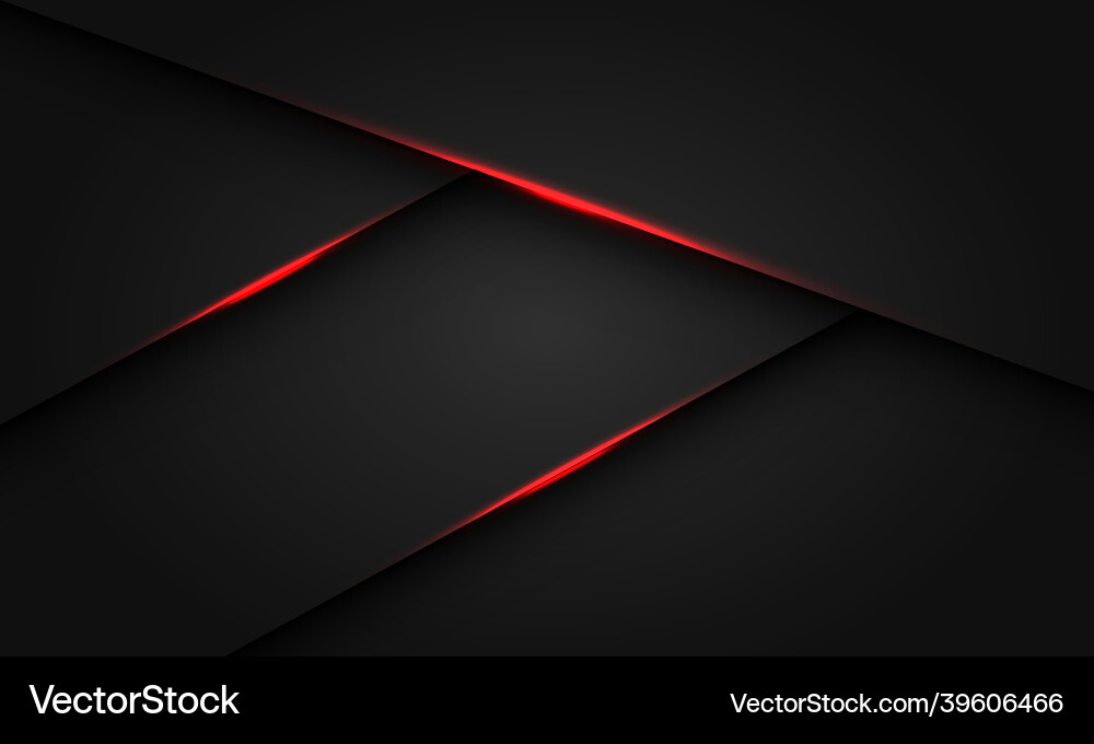Abstract red light shadow triangle on dark Vector Image