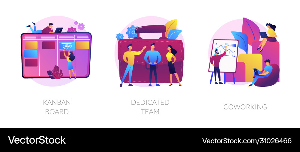 Agile project development concept metaphors Agile project development concept metaphors vector image