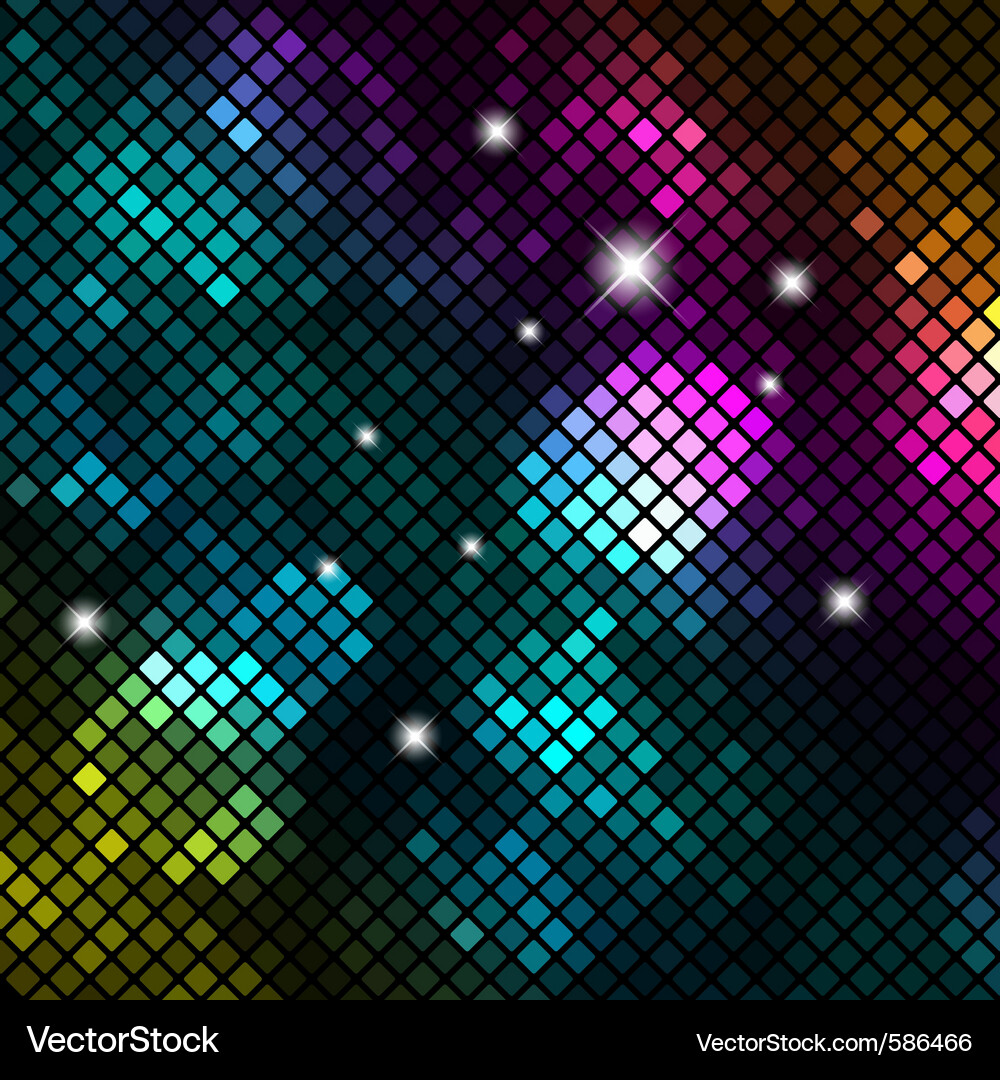 Dynamic Pixel Mosaic Background Vector Image