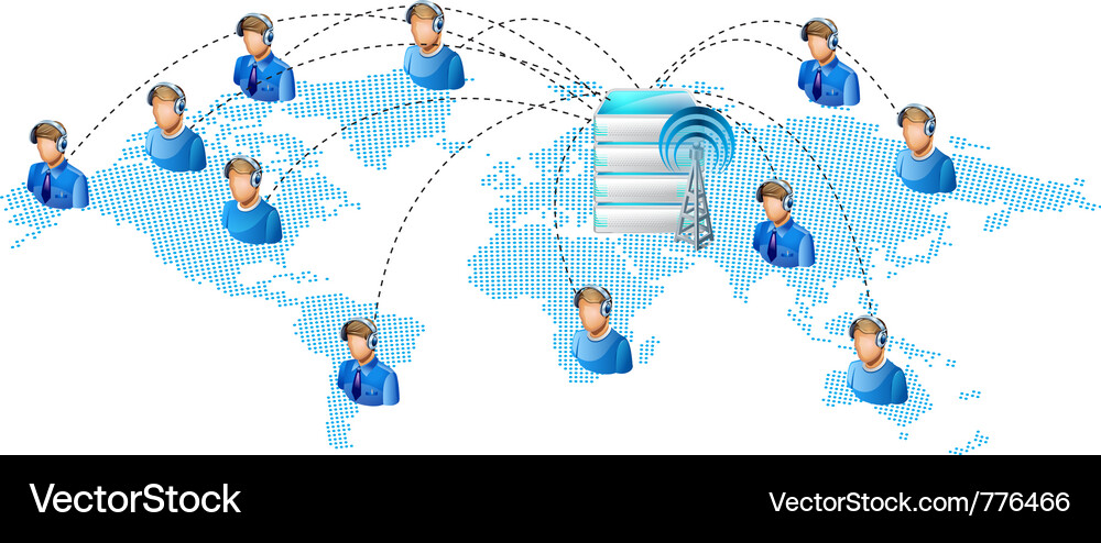 Global Network Connection Vector Image