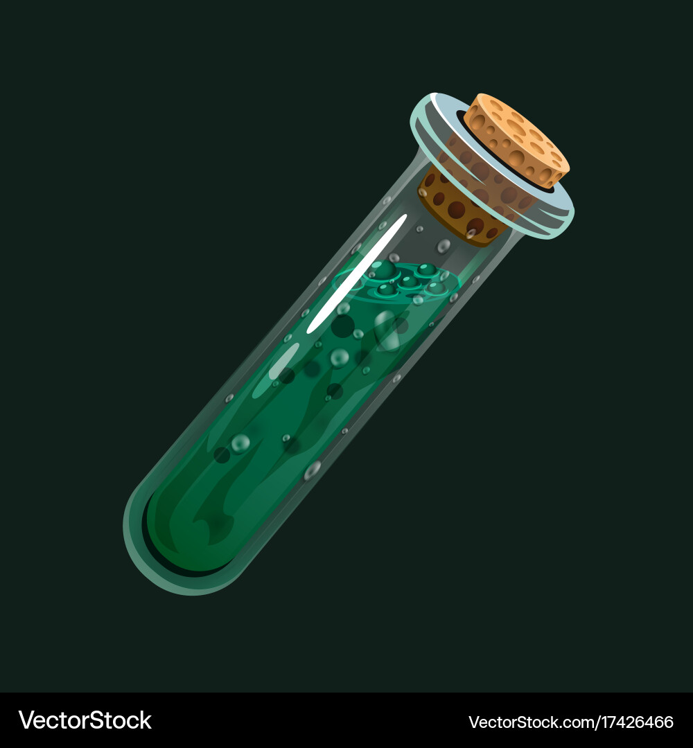 Magic Elixir Bottle Icon Vector Image