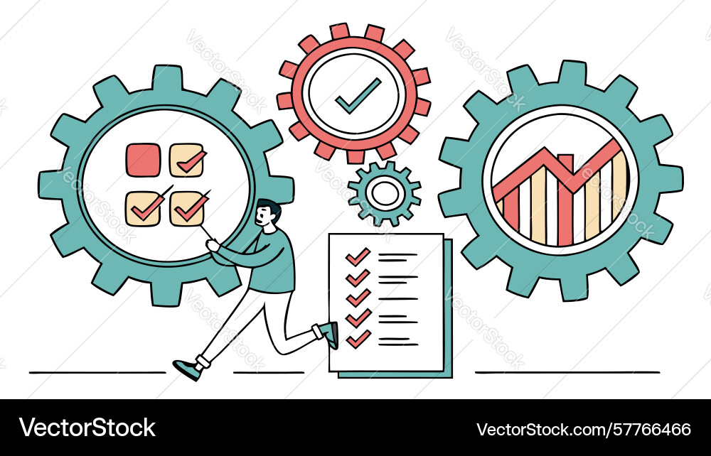 Secure process management data protection vector image