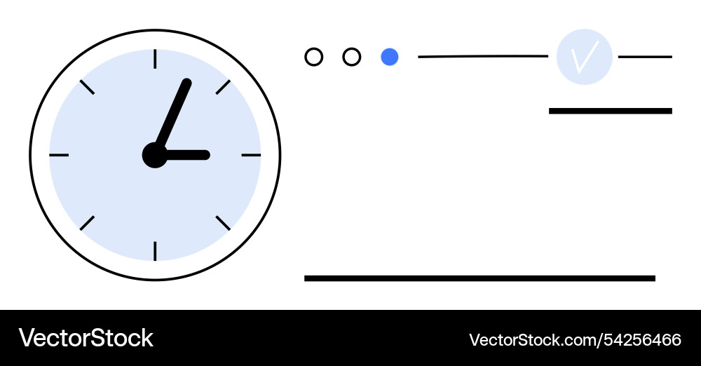 Time management concept with analog clock Time management concept with analog clock Vector Image