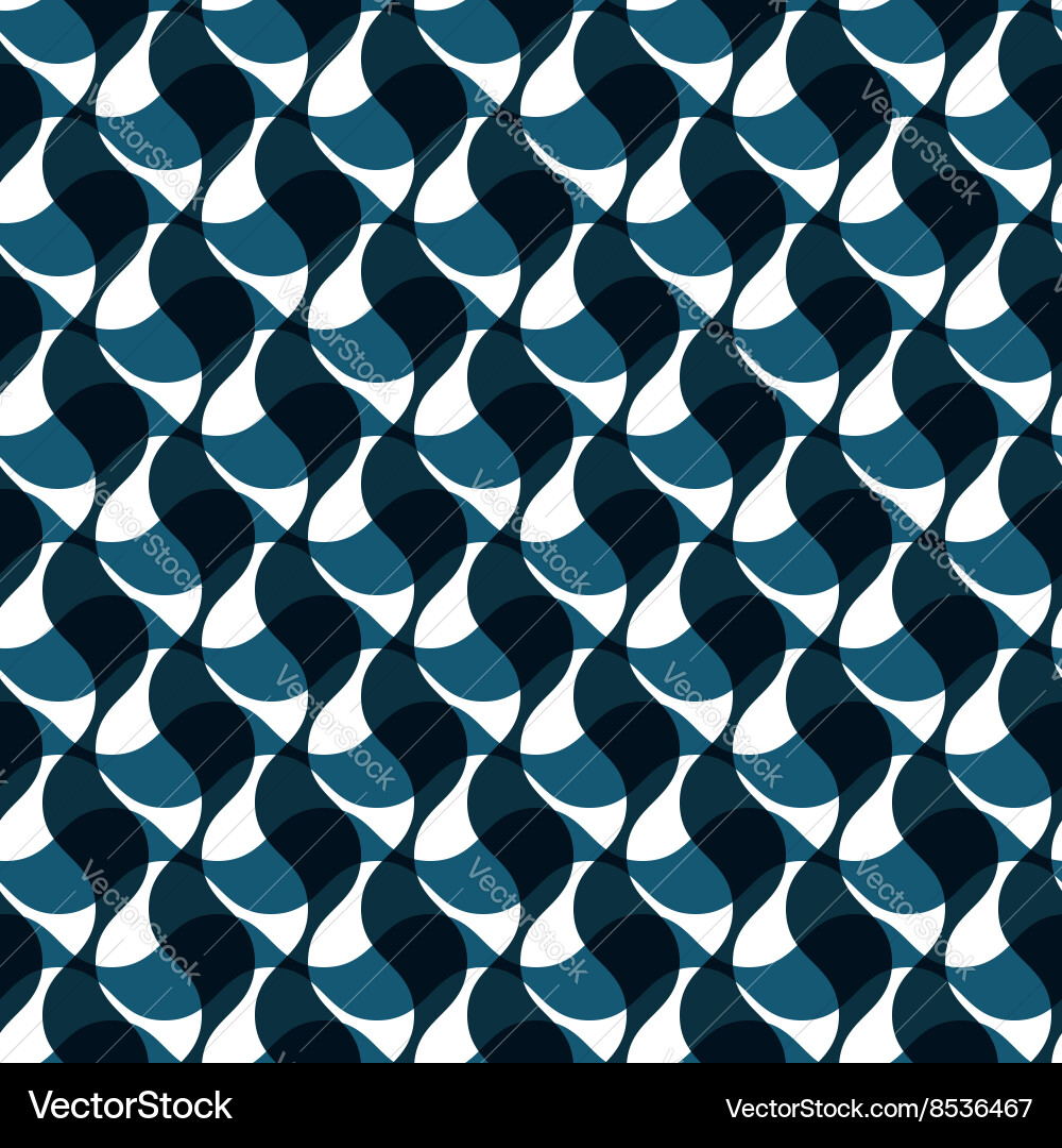 Abstract wavy seamless pattern vector image