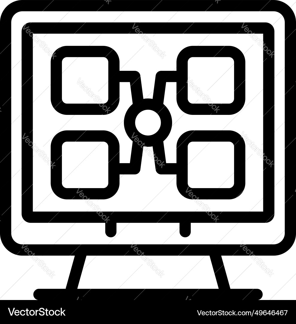 It application testing icon outline beta It application testing icon outline beta Vector Image
