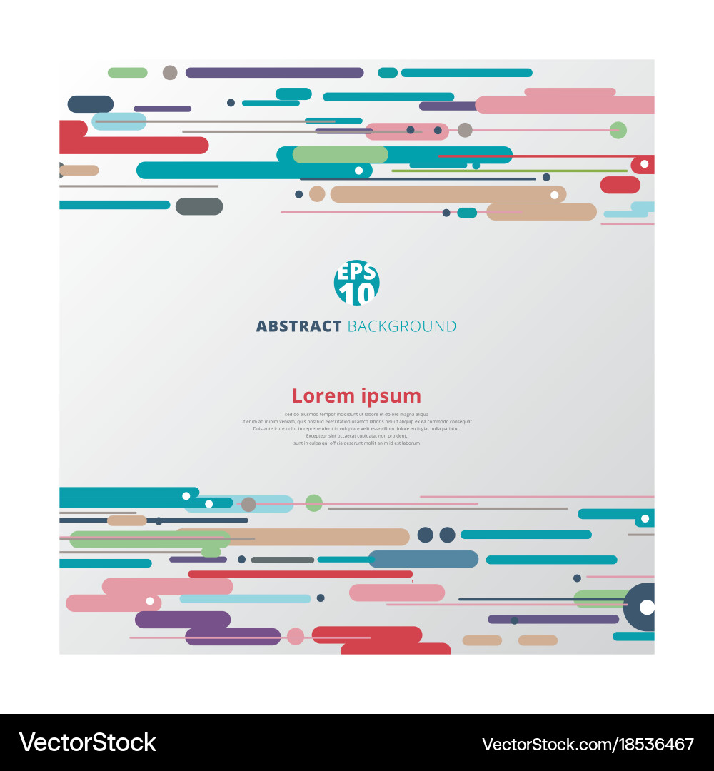 Modern style abstract with composition made vector image