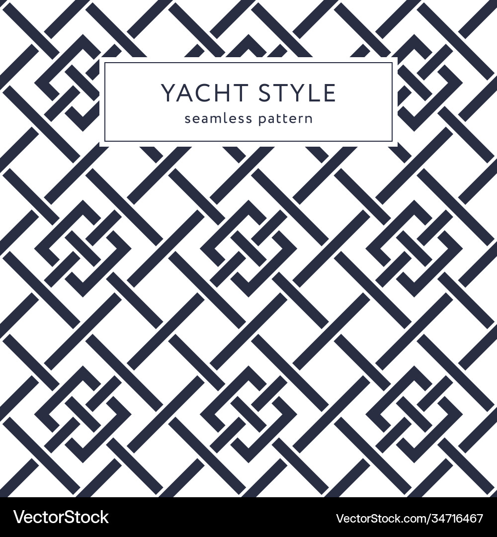Seamless pattern with crossing lines and rhombi vector image