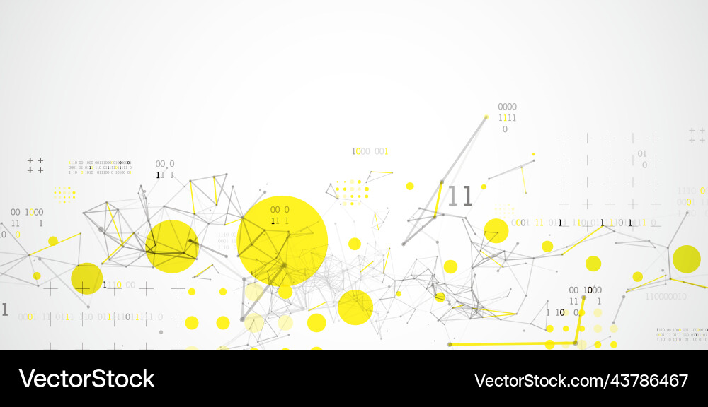 Technologie Hintergrund mit plexus Effekt Big Data Technologie Hintergrund mit plexus Effekt Big Data Vektorbild