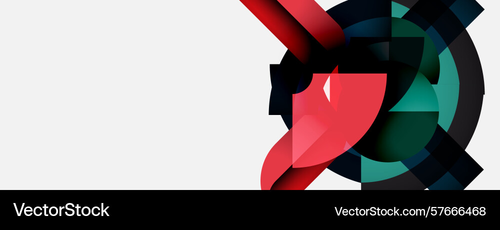 Abstract geometric shapes overlap creating Abstract geometric shapes overlap creating Vector Image