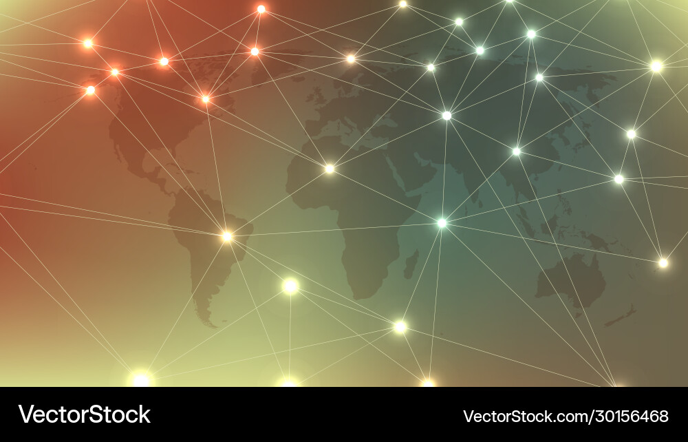 Abstract plexus background with connected lines Vector Image