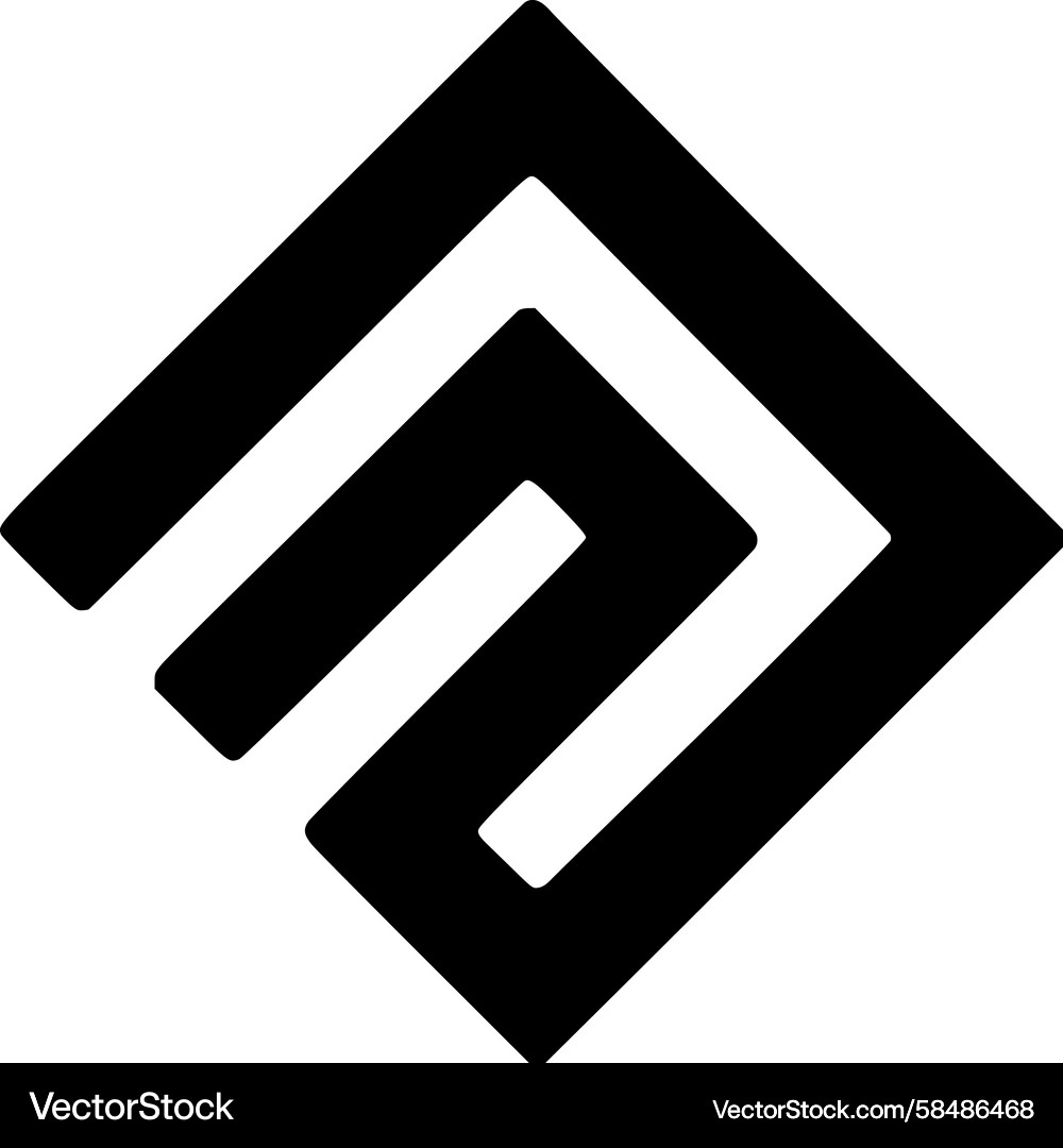 Angular Geometric Mark Vector Image
