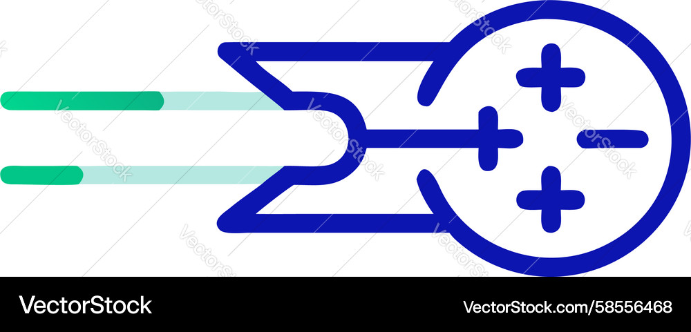 Dynamic Atomic Interaction Icon Vector Image