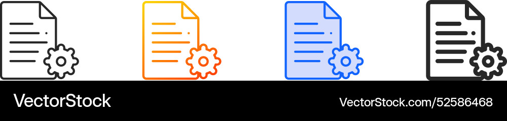 File iconthin linear gradient blue stroke File iconthin linear gradient blue stroke vector image