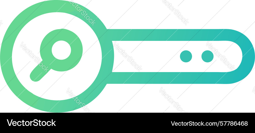 Green search bar with dots abstract ui element vector image