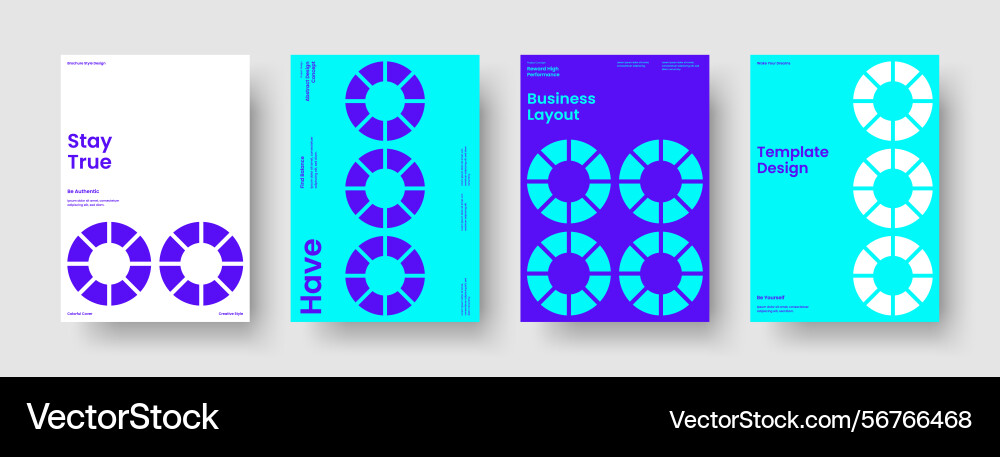 Isolated report layout abstract poster design Isolated report layout abstract poster design vector image