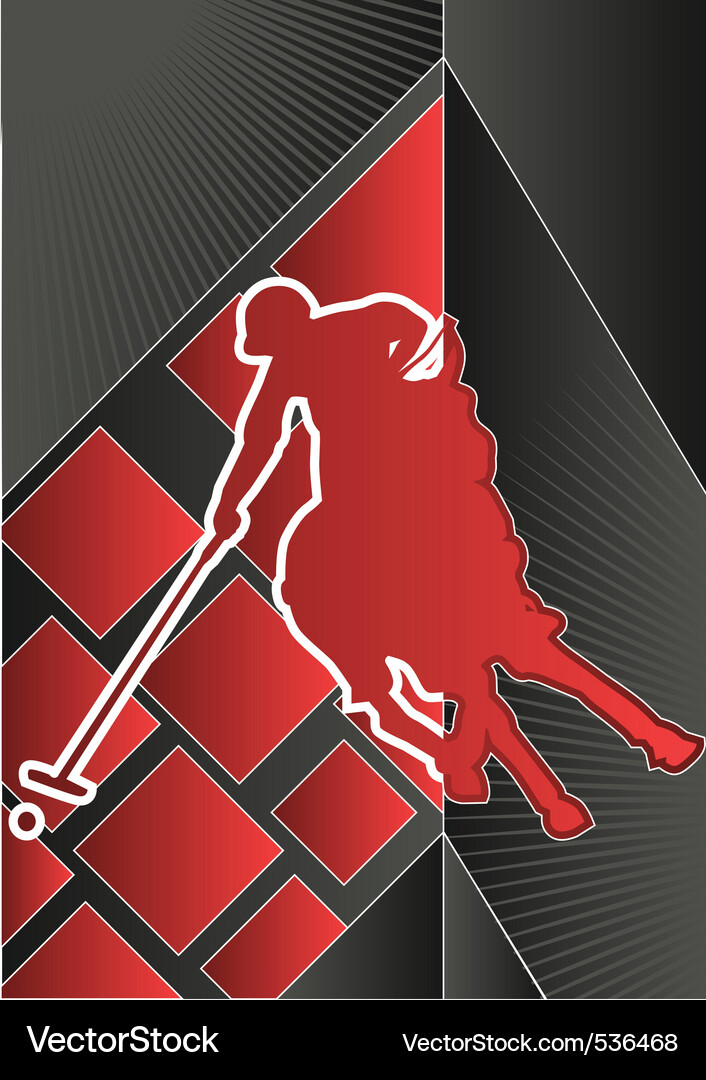 Polo Sport Poster Vector Image