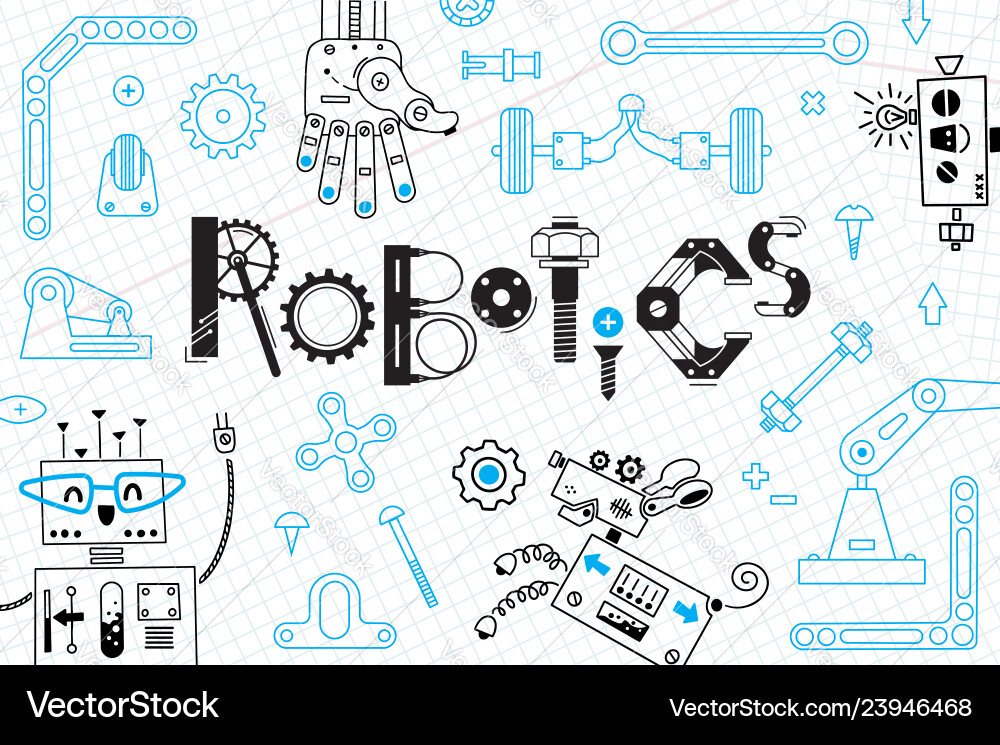 Robotics & Automation for Kids vector image