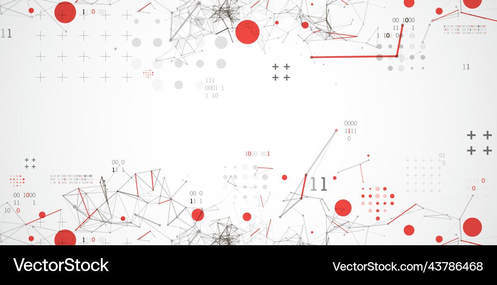 Technology background with plexus effect big data Technology background with plexus effect big data vector image