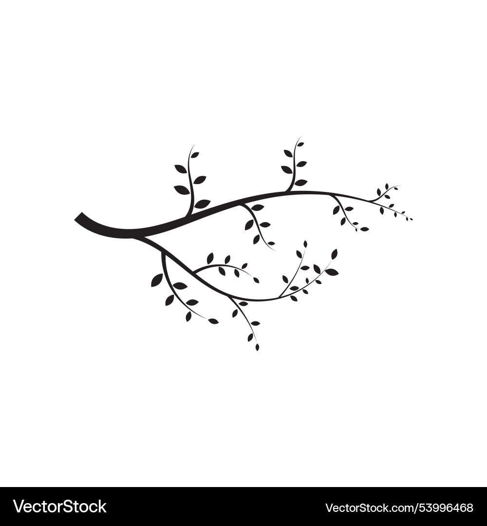 Tree branch design template Vector Image