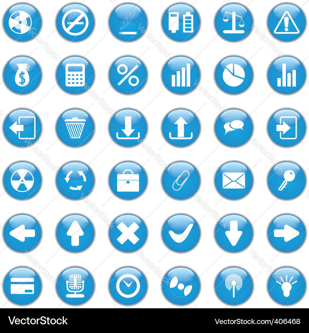 Web design icons vector image