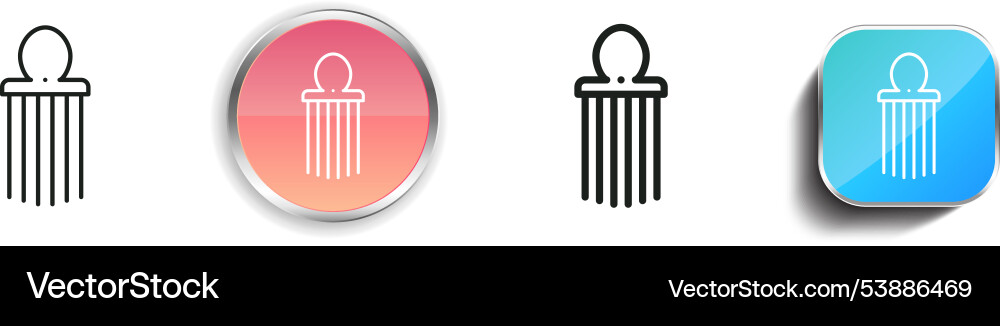 Felt icon thin linear regular and button style Felt icon thin linear regular and button style vector image