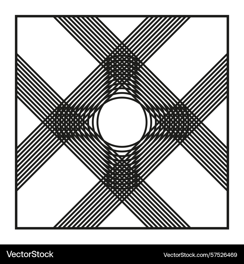 Framed cross icon centered ring pattern bold plus Framed cross icon centered ring pattern bold plus vector image