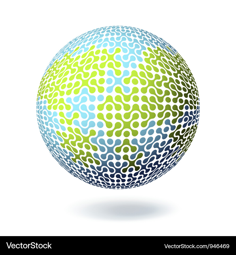 Global Connection Sphere Vector Image