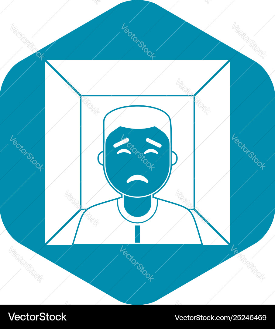 Man icon simple style Man icon simple style Vector Image