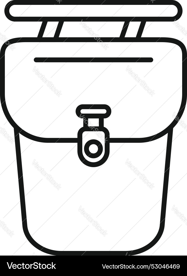 Minimalist icon of a mailbox with flag up Minimalist icon of a mailbox with flag up vector image