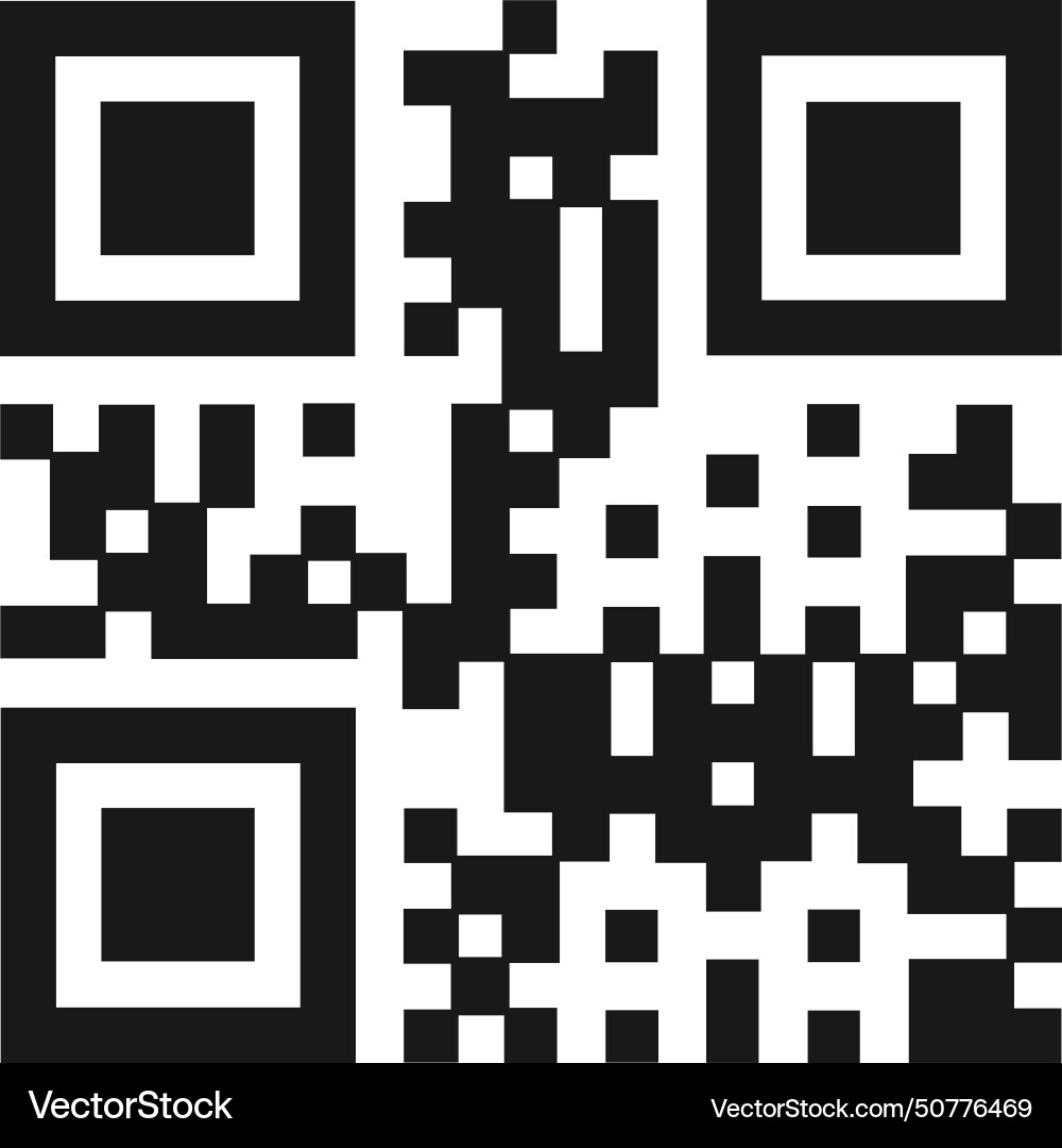 Qr code label data scan technology template Qr code label data scan technology template vector image