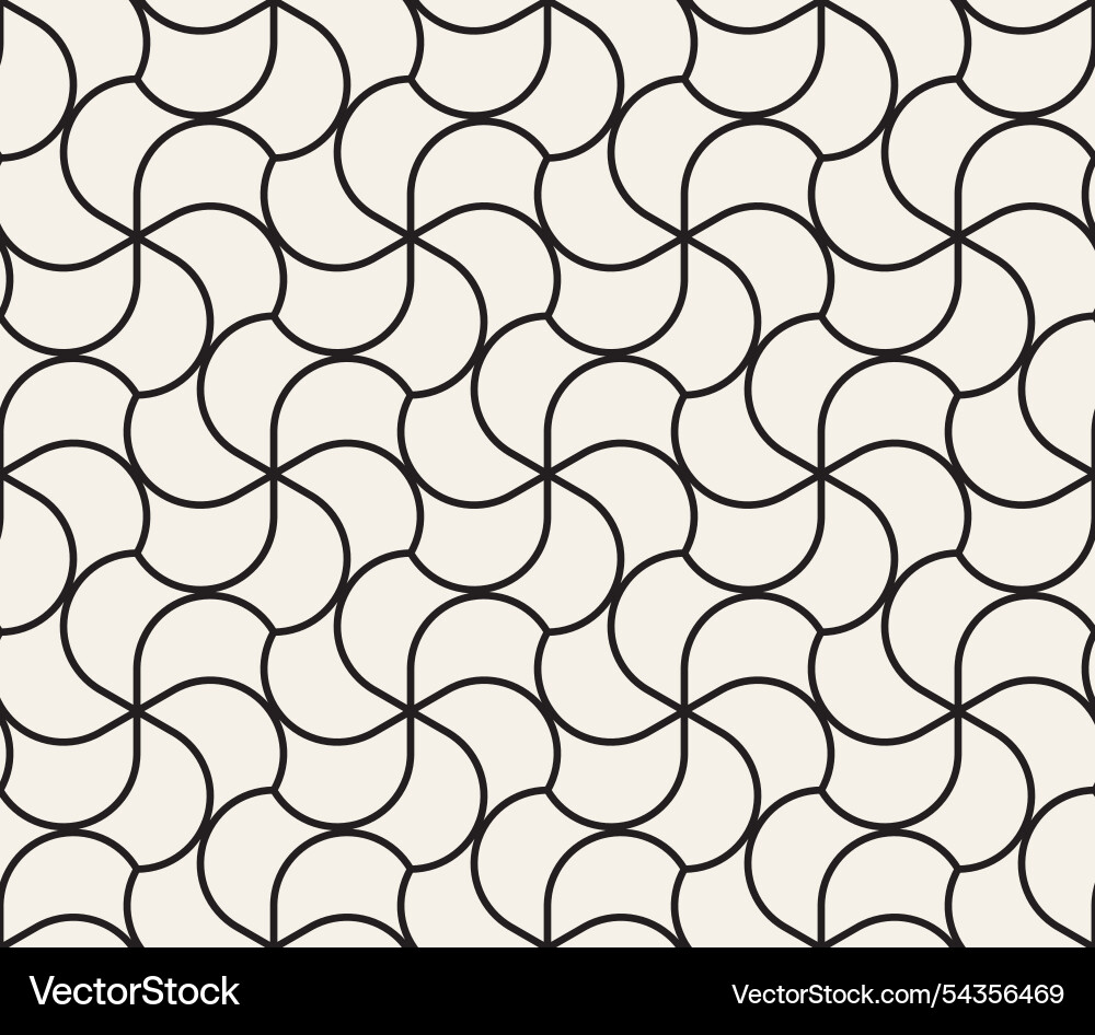 Seamless pattern repeating geometric elements vector image