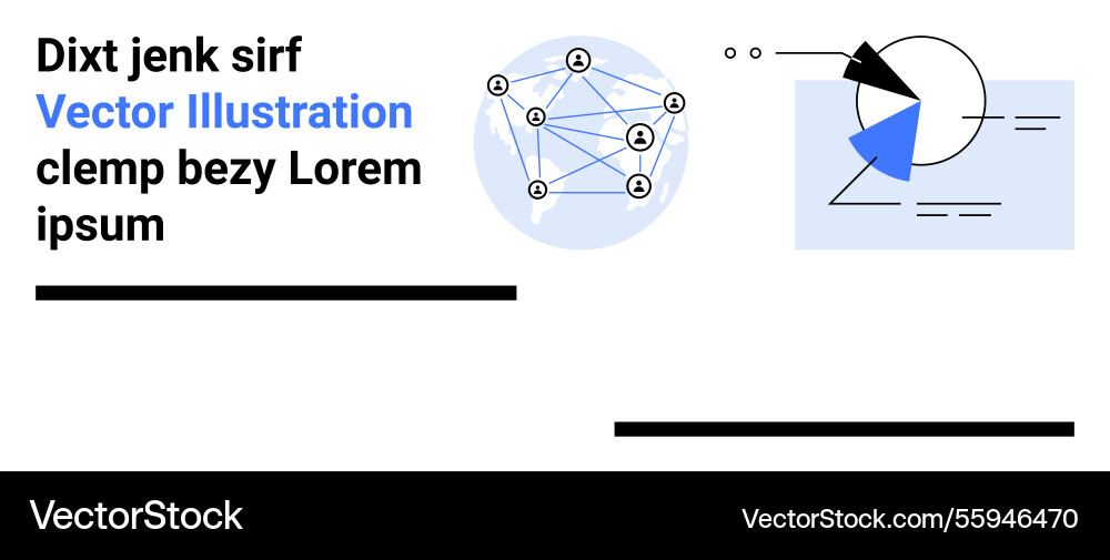 Abstract network diagram with geometric elements Abstract network diagram with geometric elements vector image