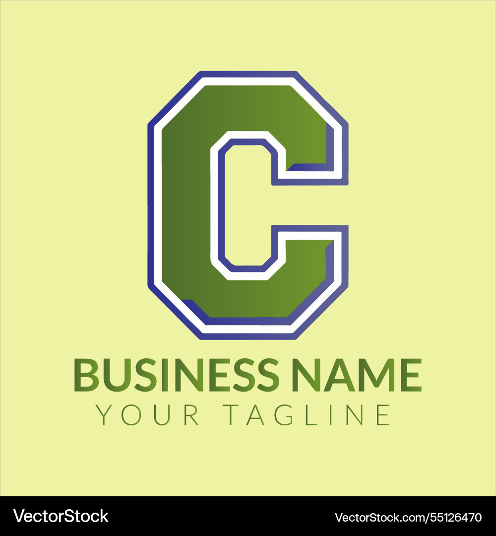 C letter logo Royalty Free Vector Image - VectorStock